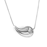 20mm & 25mm Water Drop Oval Pendant Necklace 40+5cm