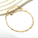 2.4*11mm long dumpling accessories anklet 22+6cm