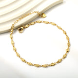 3.6mm embossed round cake accessory anklet 22+6cm