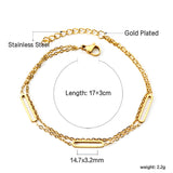 2024 New Year 3 oblong circle accessories + matching chain double hand chain 17+3cm