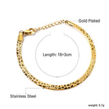 Razor Shatter Bracelet 18+3cm Golden