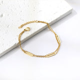 2024 New Year 3 oblong circle accessories + matching chain double hand chain 17+3cm