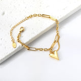 2024 New Year Long Heart Accessory Bracelet 16+5cm