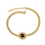 Spring Hot Black Zircon Sun Accessory Bracelet 17+3cm