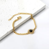 Spring Hot Black Zircon Sun Accessory Bracelet 17+3cm