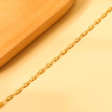 3.6mm embossed round cake accessory anklet 22+6cm