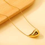 20mm & 25mm Water Drop Oval Pendant Necklace 40+5cm