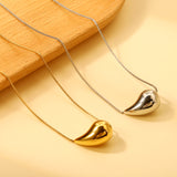 20mm & 25mm Water Drop Oval Pendant Necklace 40+5cm