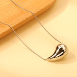 20mm & 25mm Water Drop Oval Pendant Necklace 40+5cm