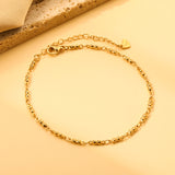 2.3mm Double Bead Accessory Anklet 21+6cm