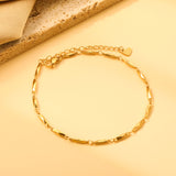 2.4*11mm long dumpling accessories anklet 22+6cm