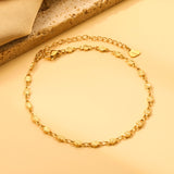 3.6mm embossed round cake accessory anklet 22+6cm