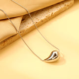 20mm & 25mm Water Drop Oval Pendant Necklace 40+5cm