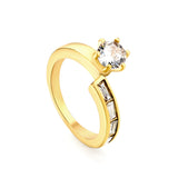 New claw buckle zirconia ring small mini ring