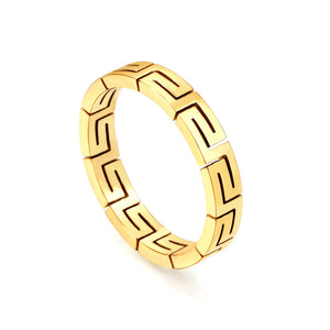 Hot models grain hollowed out ring fashion simple jewelry creative personality exquisite