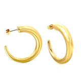 Hollow C-shaped curved hook earloop 35.5*mm Gold color