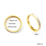 Factory direct supply white shell ring simple fashion wholesale