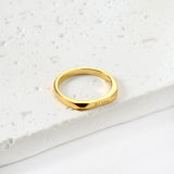 Love you letter ring female niche design fashion personality simple net red pair ring plain ring finger ring