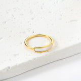 Vintage niche light luxury mother of pearl white shellfish ring female hundred index finger ring