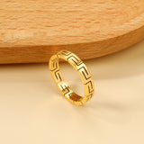 Hot models grain hollowed out ring fashion simple jewelry creative personality exquisite