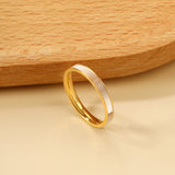 Factory direct supply white shell ring simple fashion wholesale