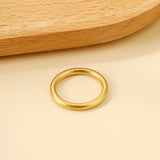 Ancient vegetarian ring glossy ring new cold wind gold finger ring