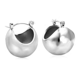 19.5mm Half Round Ball Hollow Out Ear Clip Steel/Golden