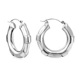 Hollow Opening Circular Convex Ear Clips 40.6mm Steel / Gold