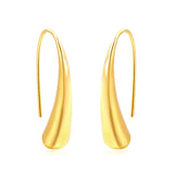 Long drop earrings 5.6*25mm gold color