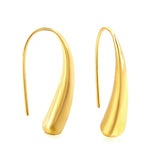 Long drop earrings 5.6*25mm gold color