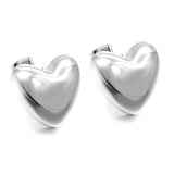 Heart-shaped gold-colored stud earrings 18*16.6mm