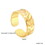 New exaggerated surface wheat ear shape ring