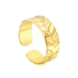 New exaggerated surface wheat ear shape ring