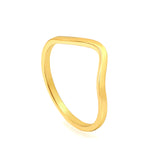 New cutting curved pointed shaped stainless steel ring