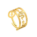 New Stainless Steel Exaggerated Double Snake Ring