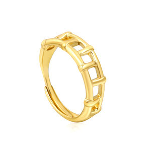 New style stainless steel irregular interaction loose mouth ring