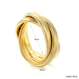 Soft bracelet 10*outside 70mm gold color