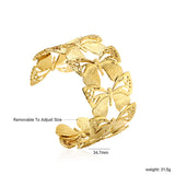 34.7mm wide open soft bracelet gold color