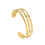 3.6*18mm wide open soft bracelet gold color