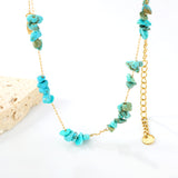 White/blue turquoise/purple/pink crystal/mixed color accessories 0.3 elongated chain *40+5cm+6mm round plate necklace gold color