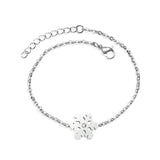 Frosted Accessory Bracelet with Diamonds 12mm 18+3cm