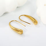 Long drop earrings 5.6*25mm gold color