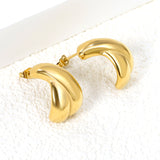 Half Cross Earrings 11.3*18.6mm