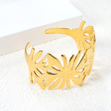 33.2mm wide open soft bracelet gold color