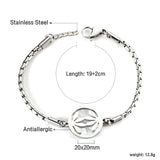 2024 New Year Round Symmetrical Leaves with White Shell Accessories Bracelet 19+2cm