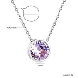 Round with white & mineral black & deep purple & light purple & red & pink & deep blue & light blue & deep green & light green & white opal & pink opal pendant 10mm necklace 43+5cm