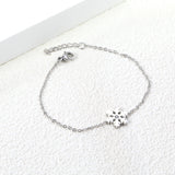 Frosted Accessory Bracelet with Diamonds 12mm 18+3cm