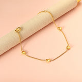 2024 New Year 4 Peach Heart Accessory Bracelet 18+5cm