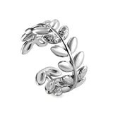 Open Rings Niche Personalized Creative Leaf Shaped Vegan Rings