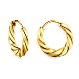 Twist Earring Button 3*15.5mm